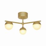 Nordlux Contina Plafondlamp Metaal Messing | Geschikt voor 3x G9