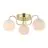 Nordlux Franca Plafondlamp Metaal en Glas Messing | 130mm - Geschikt voor 3x E14