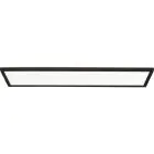 Brilliant Milton Plafondlamp Kunststof Zwart Wit 19W 3200lm - 840 Koel Wit | IP44