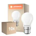 Voordeelpak 10x Ledvance Classic LED B22 Peer Mat 3.4W 470lm - 827 Zeer Warm Wit | Dimbaar - Vervangt 40W