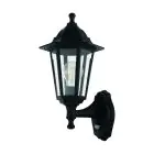 Eglo Wandlamp Duanera Zwart | IP44 - Geschikt voor 1x E27 - Bewegingssensor